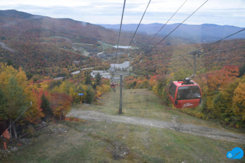 Gondola ride at Stowe mountain resort