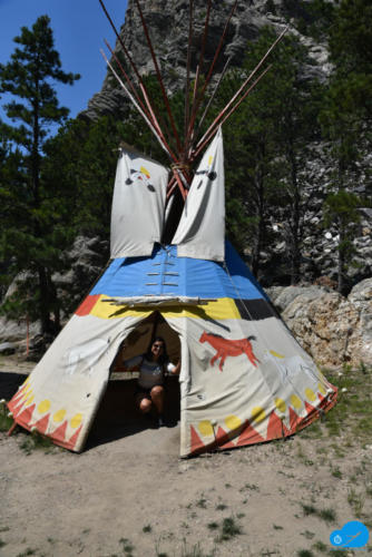 Navajo Tent at Mt .Rushmore trial